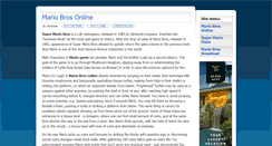 Desktop Screenshot of mariobrosonline.net
